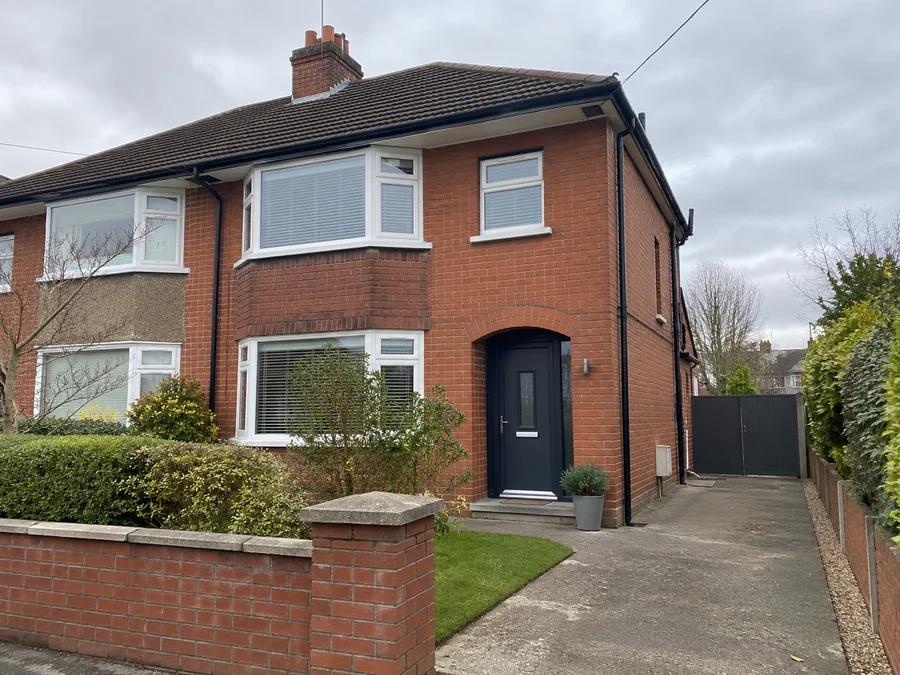 Illustrative front entrance of a traditional Dublin home